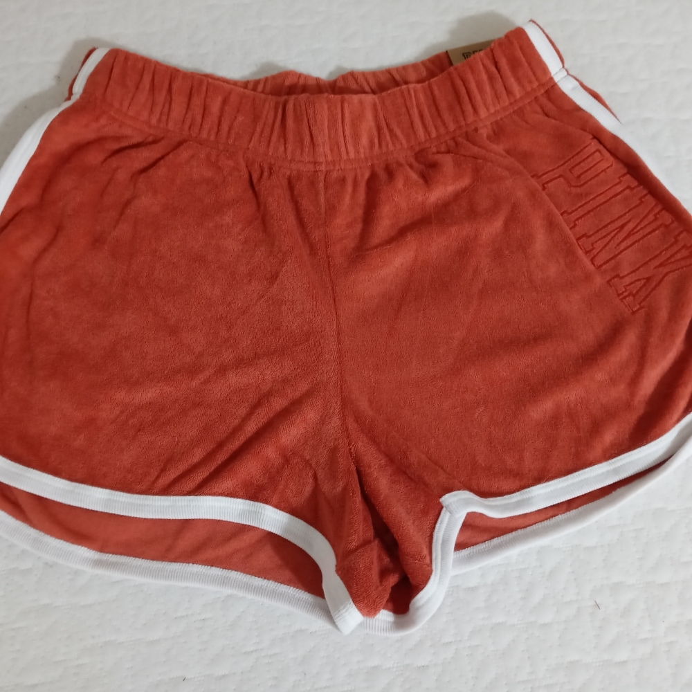 PINK varsity beach shorts